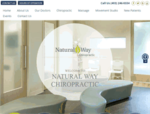 Tablet Screenshot of naturalwaychiro.ca